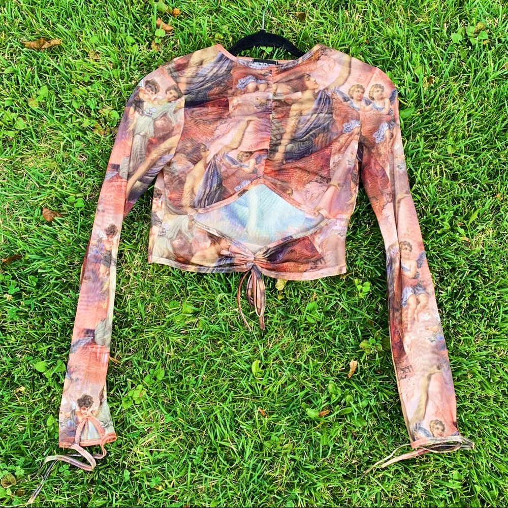 Pretty Little Thing Ruched Cut Out Top